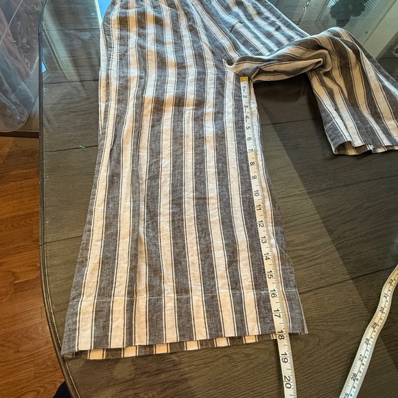 Madewell Huston Linen Wide Leg Pull On Crop Pants 45123 - Picture 8 of 14